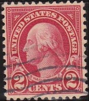 USA 1922-5 Scott 554 Sello º Presidente George Washington (22/1/1732-14/12/1799) Stamps EEUU Estados Unidos Etats Unis